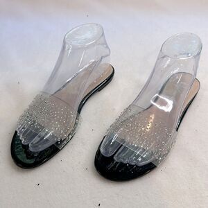 Sergio Todzi Clear Studded Sandals